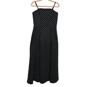 Ralph Ralph Lauren Dress Womens 6 Blue Polka Dot A-Line Gown Maxi